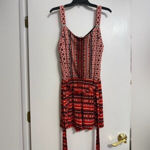 White House Black Market Romper Square Neckline Sleeveless